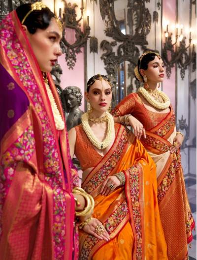 KRESHVA MAITRI 454 TO 462 DESIGNER BANARASI SILK SAREE WHOLESALER IN INDIA